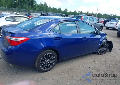 2014 Toyota Corolla S Plus z USA, uszkodzony, nr VIN 2T1BURHE8EC047713